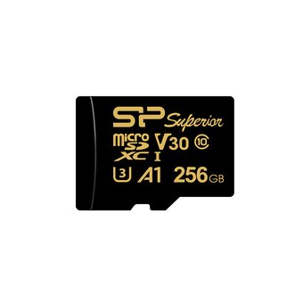  Карта памяти microSD Silicon Power SP256GBSTXDV3V1H 256GB Golden High Endurance A1 V30 microSDXC Class 10 UHS-I U3 100/80 Mb/s 