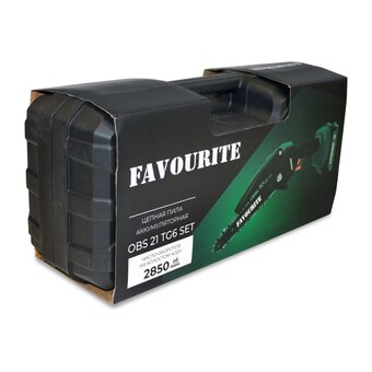  Цепная пила аккумуляторная FAVOURITE OBS 21 TG6 SET 1 аккум, з/у 