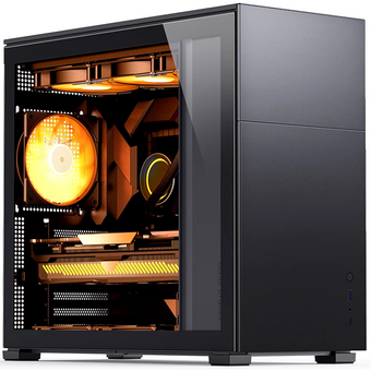  Корпус JONSBO D41 STD Black без БП, боковая панель из закаленного стекла, mini-ITX, micro-ATX, ATX, черный 