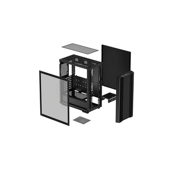  Корпус Deepcool CC560 Limited V2 без БП, боковое окно (закаленное стекло), черный, ATX 