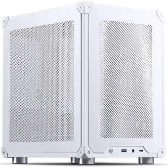  Корпус JONSBO C6 White без БП, mini-ITX, micro-ATX, белый 