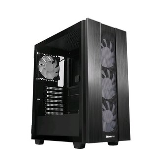  Корпус CHIEFTEC Hunter 2 GS-02B-OP без БП, боковая панель из закаленного стекла, 3xARGB LED 120мм спереди, 1xARGB LED 120мм сзади 