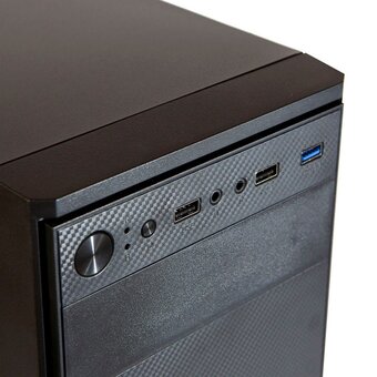  Корпус Eurocase MA05 черный (00-00845803), без БП, mATX закаленное стекло, USB3.0 