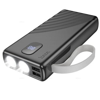  Аккумулятор внешний резервный HOCO J129A Nature flashlight power bank 20000mAh черный 