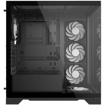  Корпус XPG Invader X Black (INVADERXMT-BKCWW) Mid-Tower Gaming ATX PC Case with Panoramic View, Tempered Glass Panels, and RGB Lighting Black 