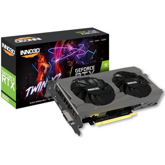  Видеокарта INNO3D RTX 3050 Twin X2 (N30502-06D6-1711VA60) /RTX3050, DP,HDMI,DVI, 6G,D6 