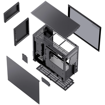  Корпус JONSBO D41 STD Black без БП, боковая панель из закаленного стекла, mini-ITX, micro-ATX, ATX, черный 