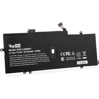  Батарея для ноутбука TopON TOP-LEGEN7 15.4V 3312mAh литиево-ионная (103379) 