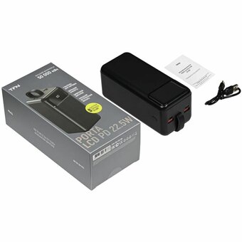  Аккумулятор внешний резервный TFN TFN-PB-315-BK 50000mAh Porta LCD PD 22.5W чёрный 
