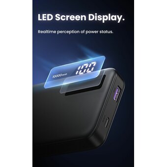  Внешний аккумулятор UGREEN PB311 (25742) 10000mAh Mini Quick Charging 20W Power Bank Black 