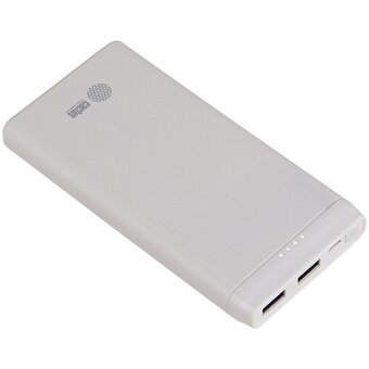  Power bank Cactus CS-PBFSMT-10000 10000mAh 2.1A 2xUSB белый 