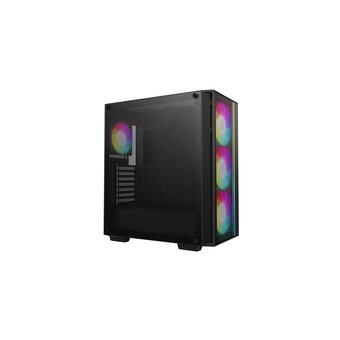  Корпус Deepcool Matrexx 55 Mesh V4 без БП, боковое окно (закаленное стекло), 3xARGB LED 140мм спереди, 1xARGB LED 120мм сзади 