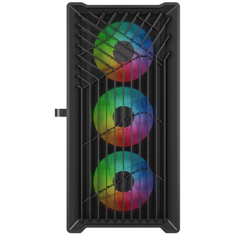  Корпус Powercase Mistral Micro X4B (CMMXB-L4), Tempered Glass, 4х 120mm 5-color fan, чёрный, mATX 