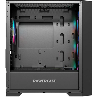  Корпус Powercase Mistral Micro X4B (CMMXB-L4), Tempered Glass, 4х 120mm 5-color fan, чёрный, mATX 