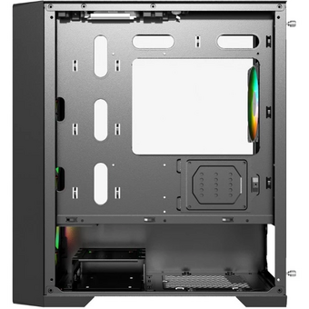  Корпус Powercase Mistral Micro X4B (CMMXB-L4), Tempered Glass, 4х 120mm 5-color fan, чёрный, mATX 
