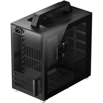  Корпус Jonsbo T8 Plus Black без БП, боковые панели из закаленного стекла, mini-ITX, черный 