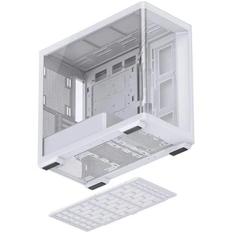  Корпус JONSBO D300 White без БП, боковая панель из закаленного стекла, mini-ITX, micro-ATX, белый 