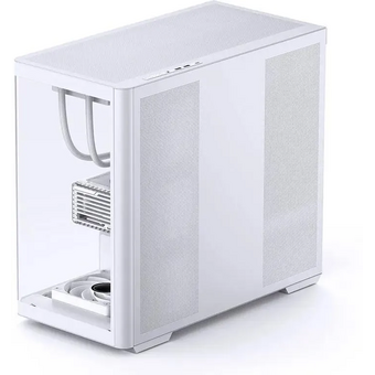  Корпус JONSBO D300 White без БП, боковая панель из закаленного стекла, mini-ITX, micro-ATX, белый 