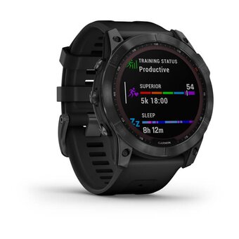  Smart-часы Garmin Fenix 7X Sapphire Solar (010-02541-10) Carbon Gray DLC Ti w/Black Band NA 