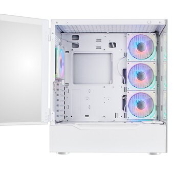 Корпус Ginzzu GL790 Fan 12MW6 RGB*4 USB3.0 CRC10 Белый 
