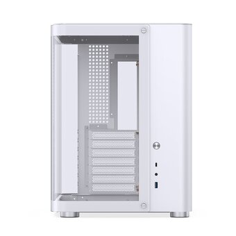 Корпус JONSBO TK-2 2.0 White без БП, mini-ITX, micro-ATX, ATX, белый 