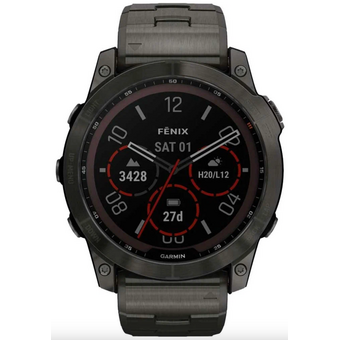  Smart-часы Garmin Fenix 7X Sapphire Solar (010-02541-10) Carbon Gray DLC Ti w/Black Band NA 