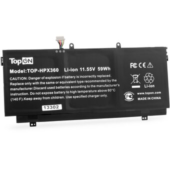 Батарея для ноутбука TopON TOP-HPX360 11.55V 5000mAh литиево-ионная (103333) 