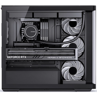  Корпус JONSBO D300 Black без БП, боковая панель из закаленного стекла, mini-ITX, micro-ATX, черный 
