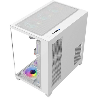  Корпус 1STPLAYER Megaview MV8-TP White (MV8-TP-WH) / ATX 