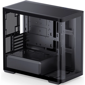  Корпус JONSBO D300 Black без БП, боковая панель из закаленного стекла, mini-ITX, micro-ATX, черный 