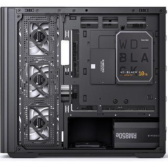  Корпус JONSBO D300 Black без БП, боковая панель из закаленного стекла, mini-ITX, micro-ATX, черный 
