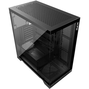  Корпус XPG Invader X Black (INVADERXMTWOF-BKCWW) Mid-Tower, Micro-ATX, Mini-ITX, Standard-ATX, USB 3.2 Gen2 Type-A, USB 3.2 Gen2 Type-C 