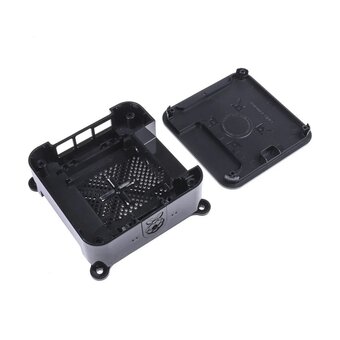  Корпус Raspberry Pi Корпус DesignSpark (136-0233 (136-0232)) ABS Case для Raspberry Pi 3 B/B+ , встроенное крепление VESA (100х100мм), черный 