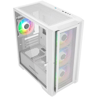  Корпус Powercase Alisio Micro X4W V2 (CAMCXW-A4), Tempered Glass, 4х 120mm ARGB fans, ARGB HUB, белый, mATX 