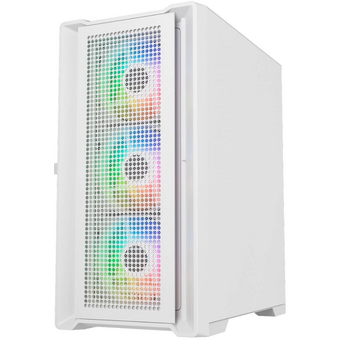  Корпус Powercase Alisio Micro X4W V2 (CAMCXW-A4), Tempered Glass, 4х 120mm ARGB fans, ARGB HUB, белый, mATX 