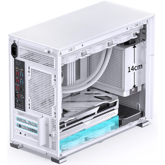  Корпус JONSBO D31 STD White без БП, боковая панель из закаленного стекла, mini-ITX, micro-ATX, белый 