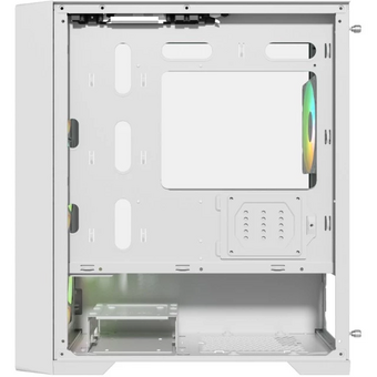  Корпус Powercase Mistral Micro X4W (CMMXW-L4), Tempered Glass, 4х 120mm 5-color fan, белый, mATX 