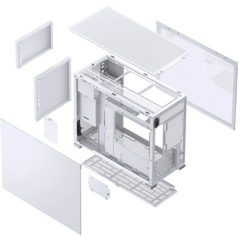  Корпус JONSBO D31 STD White без БП, боковая панель из закаленного стекла, mini-ITX, micro-ATX, белый 