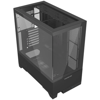  Корпус Powercase Vision Black V2 (CVBAV2-L0), Tempered Glass, чёрный, ATX 
