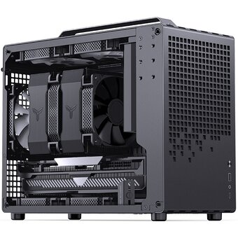  Корпус JONSBO Jonsplus Z20 Black без БП, боковая панель из закаленного стекла, mini-ITX, micro-ATX, черный 