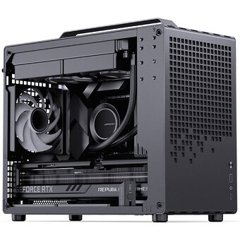  Корпус JONSBO Jonsplus Z20 Black без БП, боковая панель из закаленного стекла, mini-ITX, micro-ATX, черный 