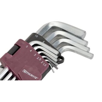  Набор ключей шестигранных Thorvik HKLB10S (53088) 10 пр. 