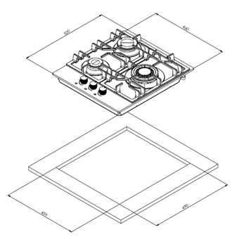  Варочнаяе поверхность Weissgauff HG 430 BGV 