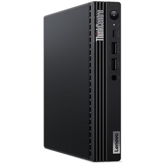  Неттоп Lenovo ThinkCentre Tiny M70q-4 (12E3002UUM) slim i3 13100T (2.5) 8Gb SSD512Gb UHDG 730 noOS GbitEth WiFi BT 65W kb мышь клавиатура черный 