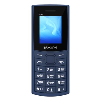  Мобильный телефон MAXVI C40 Blue 