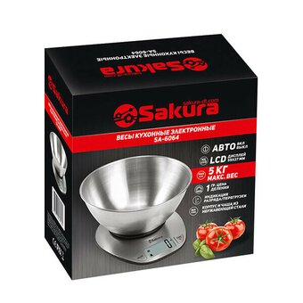  Весы кухонные Sakura SA-6064 нерж 