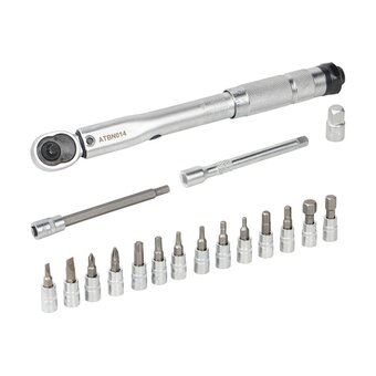  Ключ динамометрический Airline ATBN014 1/4" в кейсе, +набор бит 17пр 