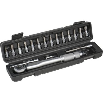  Ключ динамометрический Airline ATBN014 1/4" в кейсе, +набор бит 17пр 