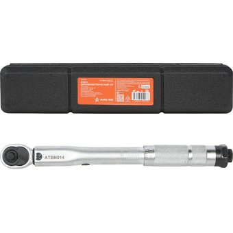  Ключ динамометрический Airline ATBN014 1/4" в кейсе, +набор бит 17пр 