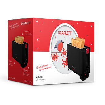  Тостер SCARLETT SC-TM11034 With love Black 